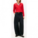 TOMMY HILFIGER - Co Cable Fine Gg V-nk Ls Swt - 0E9 - F|WW0WW44987/0E9