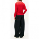 TOMMY HILFIGER - Co Cable Fine Gg V-nk Ls Swt - 0E9 - F|WW0WW44987/0E9