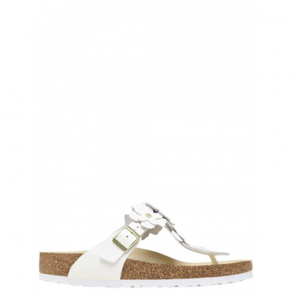 BIRKENSTOCK - Gizeh Flowers Le - White - 1026686/WHITE