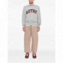 AUTRY - Sweatshirt Main Man U4HQ Heavy Jers Mel/bord - U4HQ - SWPMU4HQ/U4HQ