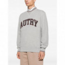 AUTRY - Sweatshirt Main Man U4HQ Heavy Jers Mel/bord - U4HQ - SWPMU4HQ/U4HQ