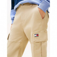 Tjm Sonny Cotton Canvas Cargo Gulf Sand  TOMMY JEANS