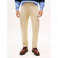 Tjm Sonny Cotton Canvas Cargo Gulf Sand  TOMMY JEANS