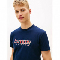 Tjm Reg Appliq Graphic Ss T Ext Dark Nig  TOMMY JEANS
