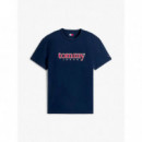 Tjm Reg Appliq Graphic Ss T Ext Dark Nig  TOMMY JEANS