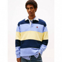 Tjm Rlx Badge Stripe Rugby D N Navy/nord  TOMMY JEANS