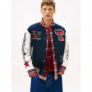 Tjm Varsity Badge Jacket Dark Night Navy  TOMMY JEANS