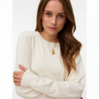 Jerséis y Sudaderas Jersey VERO MODA Silje O-neck Birch Light Grey