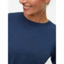 Jerséis y Sudaderas Jersey VERO MODA Silje O-neck Dark Denim