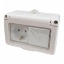 Enchufe Estanco 1 Toma + Interruptor PAMACON