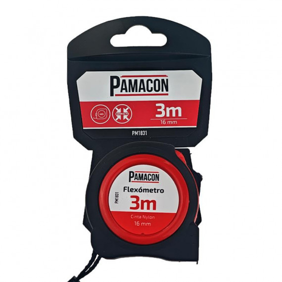 Flexometro Abs 3 Metros Cinta Nylon PAMACON