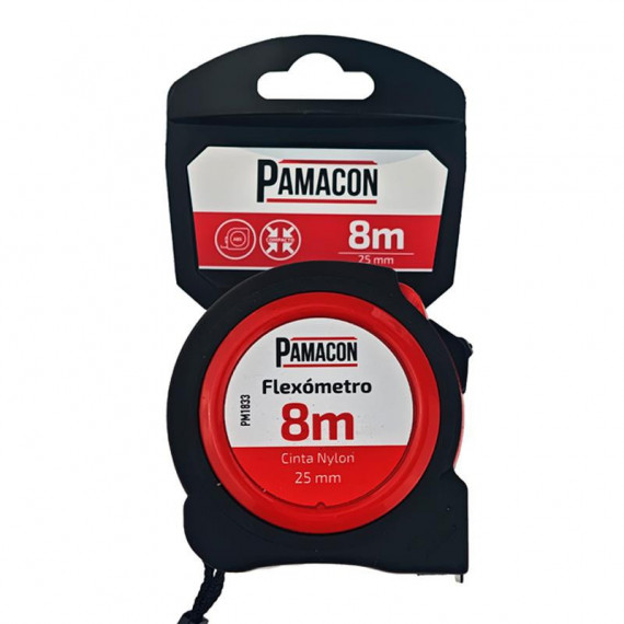 Flexometro Abs 8 Metros Cinta Nylon PAMACON
