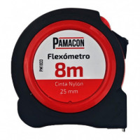 Flexometro Abs 8 Metros Cinta Nylon PAMACON