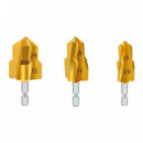 Juego 3 Pcs Brocas Escalonadas Tuberia Ppr PAMACON