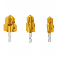 Juego 3 Pcs Brocas Escalonadas Tuberia Ppr PAMACON