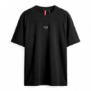 Camiseta Relaxed Fit con Logotipo de Goma  ANTONY MORATO