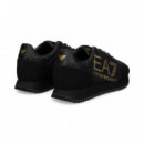 Banda AE7 Oro Ante+nylon Negro  EA7