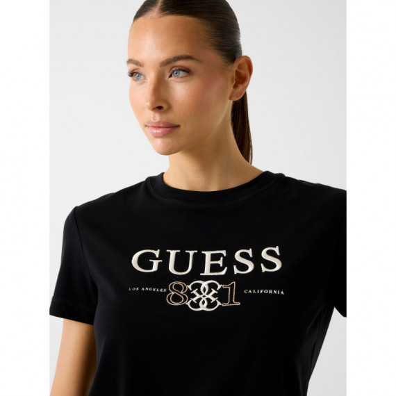 Camiseta con Logo Bordado de GUESS
