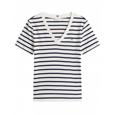 TOMMY HILFIGER - New Slim Cody V-neck Ss - 03L - F|WW0WW40584/03L