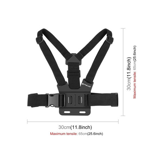 PULUZ Soporte para Movil con Cinturon para Pecho+soporte 120º