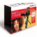 Cámara AGFAPHOTO VLG-4K (kit: Cámara  5X Zoom, Trípode Powerbank, Mando y Micrófono)