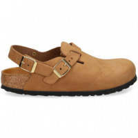 Zueco Tira Atras Nobuck Cuero  BIRKENSTOCK