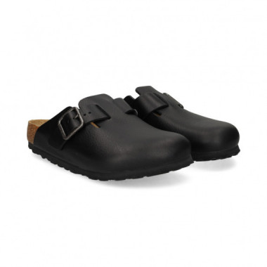 Zueco Hebilla Piel Negro  BIRKENSTOCK