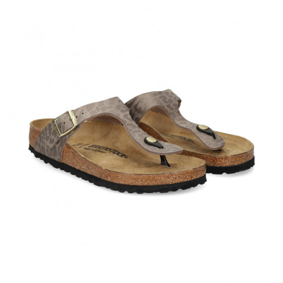 Pala 2 Hebillas Leopardo Beige  BIRKENSTOCK