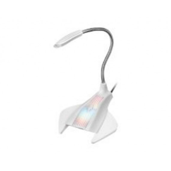 Micrófono de Sobremesa MARS GAMING Rgb Flexible USB Cable 1.5M Blanco (mmicw)