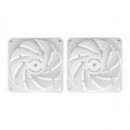 Ventilador Caja MARS GAMING 120MM Blanco Kit 2 (MFNCLX2W)