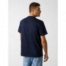 Camiseta con Logo Bordado de GUESS