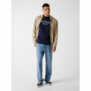 Camiseta con Logo Bordado de GUESS