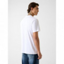 Camiseta con Logo Bordado de GUESS