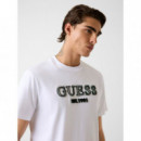 Camiseta con Logo Bordado de GUESS