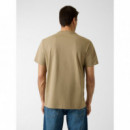 Camiseta con Logo Bordado de GUESS