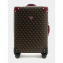 Maleta Trolley Latona con Logotipo 4G Peony de GUESS