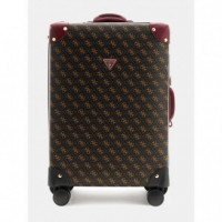 Maleta Trolley Latona con Logotipo 4G Peony de GUESS