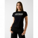 Camiseta Ketty con Logo Bordado de GUESS