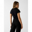 Camiseta Ketty con Logo Bordado de GUESS