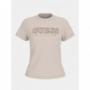 Camiseta Ketty con Logo Bordado de GUESS