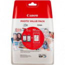 CANON Pack Cartucho Pixma 545XL Negro + 546XL Color+ 50 Hojas Glossy 4"X6"