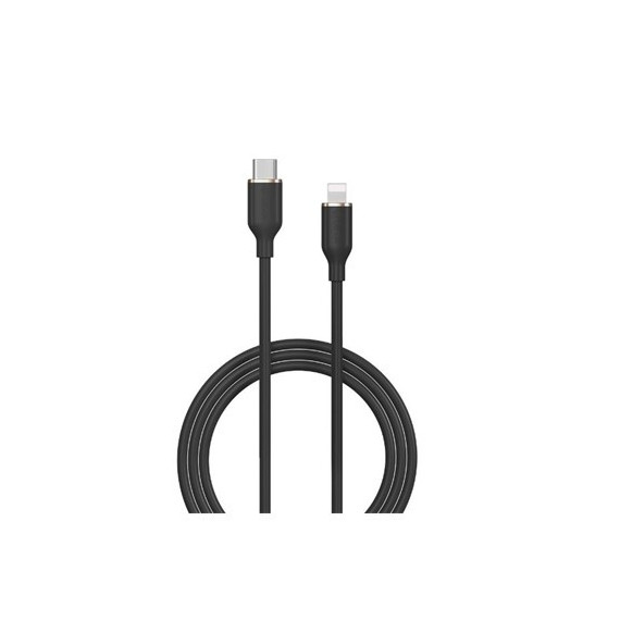 DEVIA Cable Lightning a Tipo C 1.2MTRS 27W Negro Jelly
