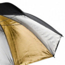 PARAGUAS REFLECTOR PLATA/DORADO 43"