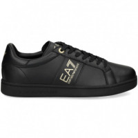 Banda EA7 Oro Deportivo Piel Negro