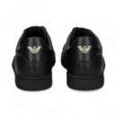 Banda EA7 Oro Deportivo Piel Negro