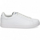 Deportivo Logo Relieve Piel Blanco  EA7