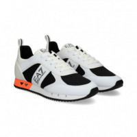 Talon Naranja Malla Negro Piel Blanco  EA7
