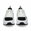 Talon Naranja Malla Negro Piel Blanco  EA7