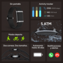 Pulsera de Actividad KSIX Vitalis Negra