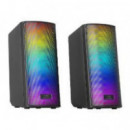 Altavoces MARS GAMING 15W 2.0 Rgb 3.5MM BLUETOOTH 5.3 Negro (MSRGB2)